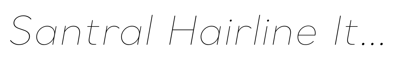 Santral Hairline Italic